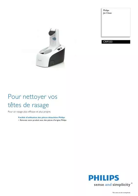 Mode d'emploi PHILIPS CRP333