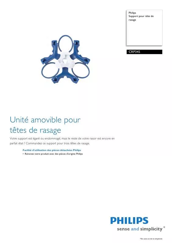 Mode d'emploi PHILIPS CRP345