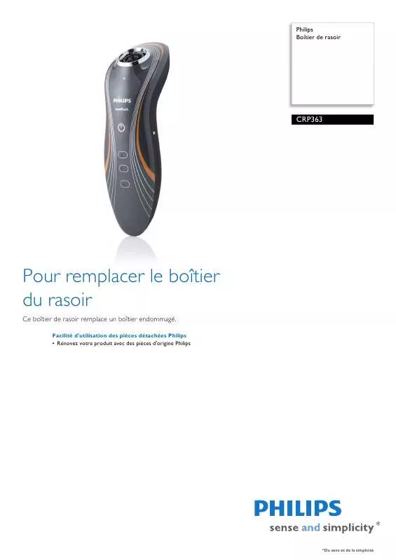 Mode d'emploi PHILIPS CRP363