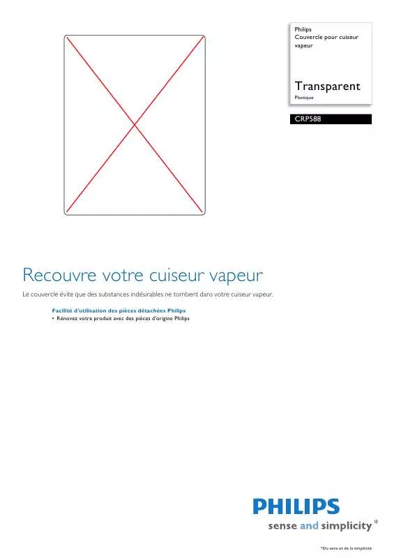 Mode d'emploi PHILIPS CRP588