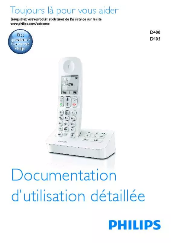 Mode d'emploi PHILIPS D4001WL/FR