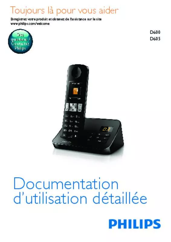 Mode d'emploi PHILIPS D6001