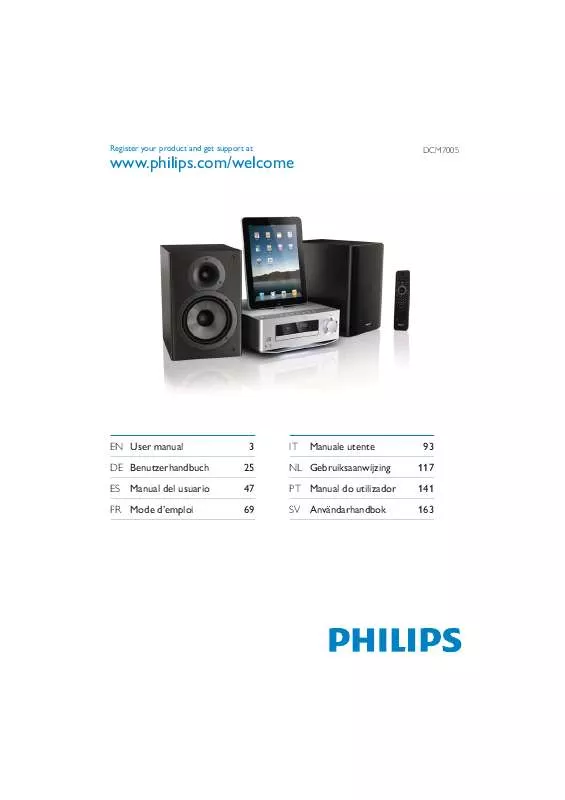 Mode d'emploi PHILIPS DCM 7005