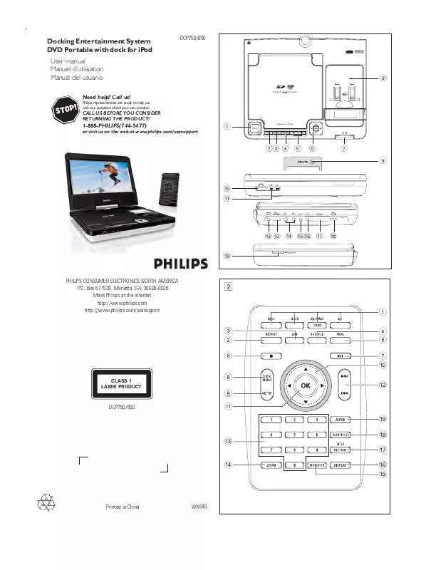 Mode d'emploi PHILIPS DCP750-37B