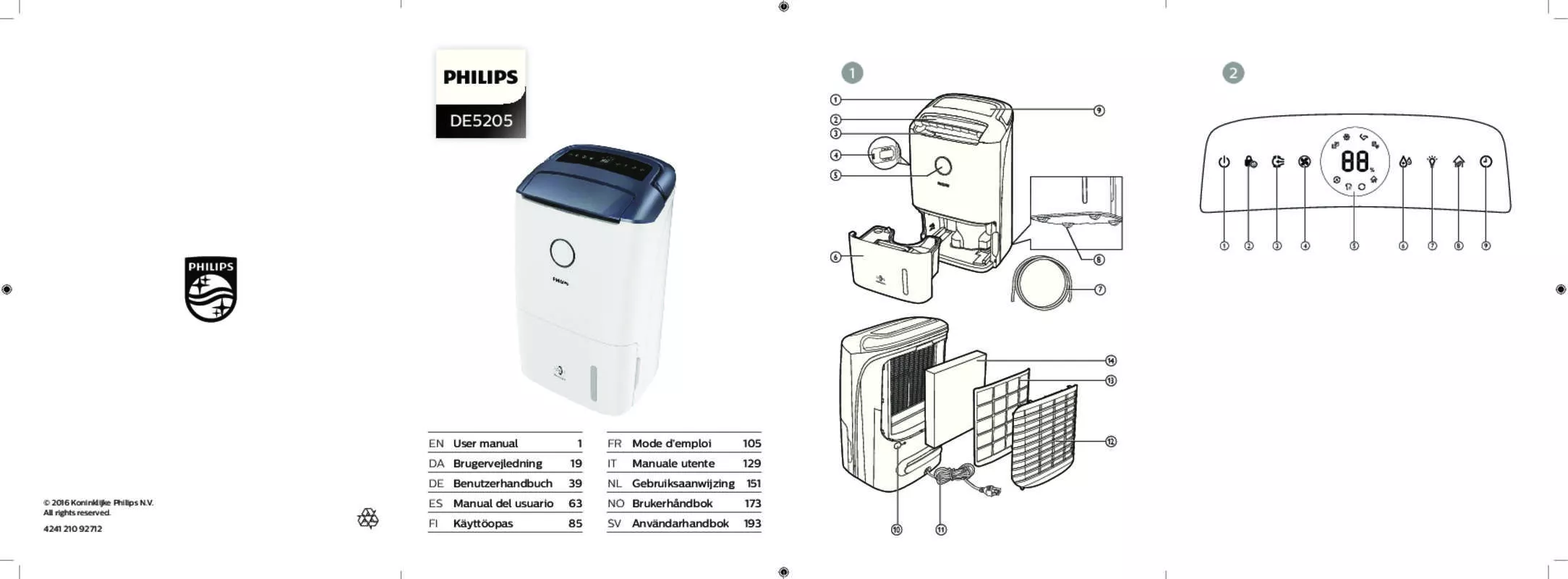 Mode d'emploi PHILIPS DE5205