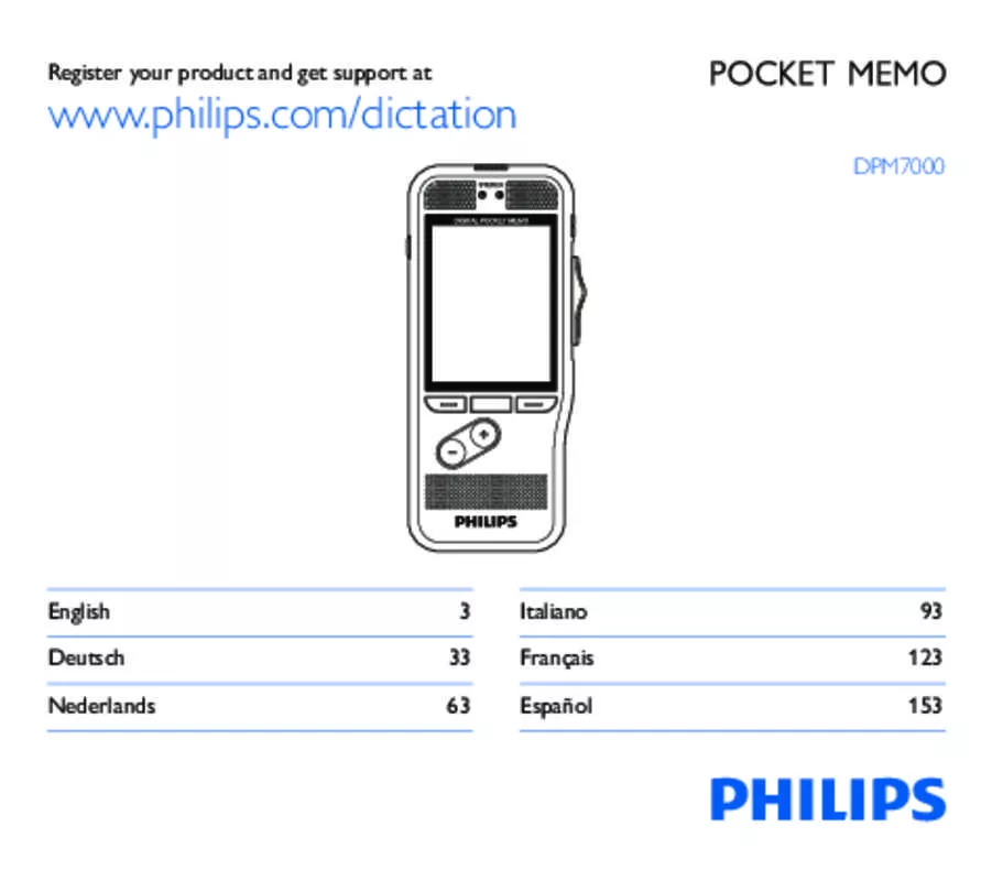 Mode d'emploi PHILIPS DPM7700