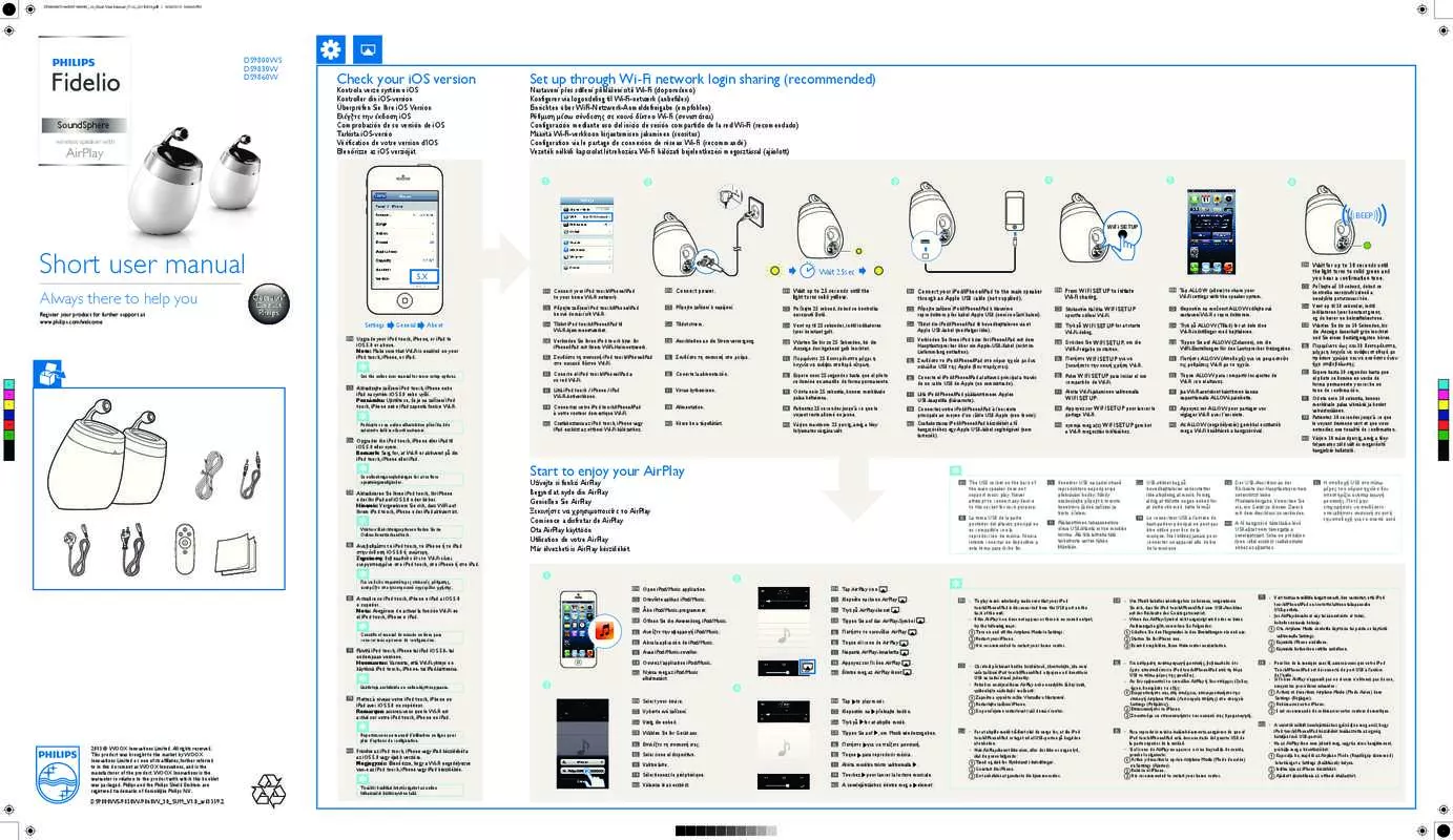 Mode d'emploi PHILIPS DS9830W/10