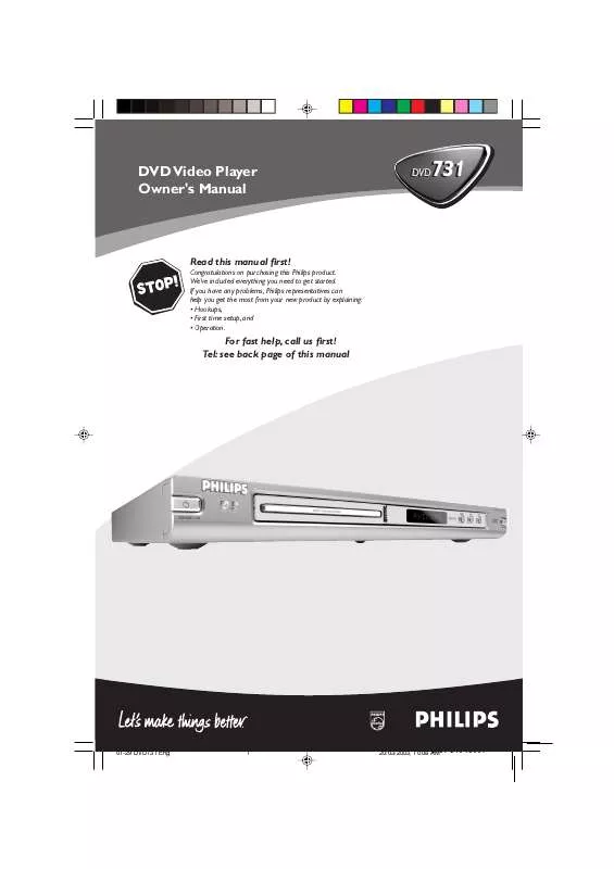 Mode d'emploi PHILIPS DVD731-001