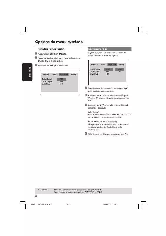 Mode d'emploi PHILIPS DVP5900-37B