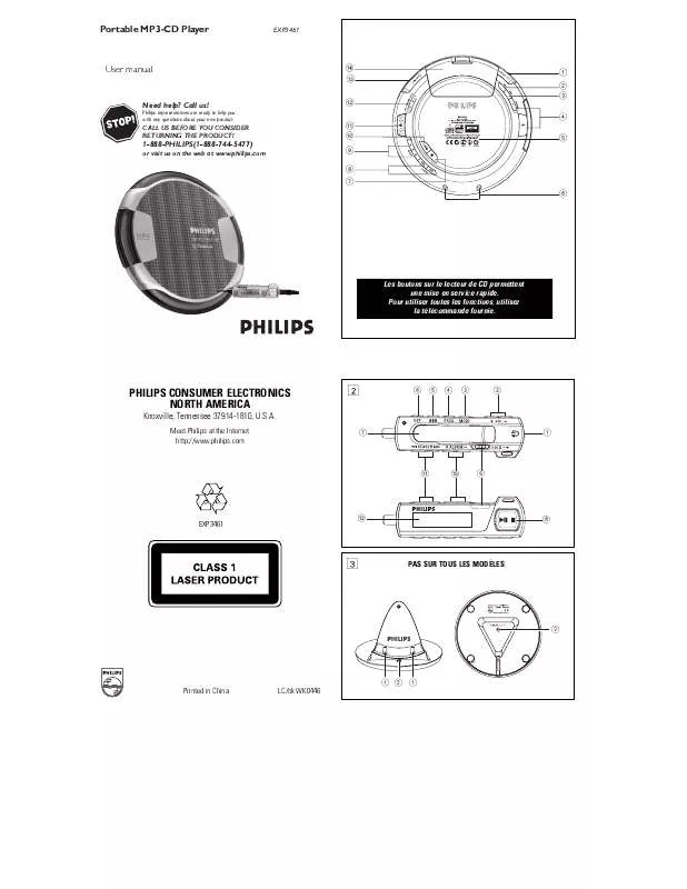 Mode d'emploi PHILIPS EXP3461