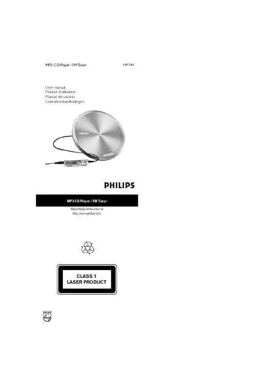 Mode d'emploi PHILIPS EXP7361/00C