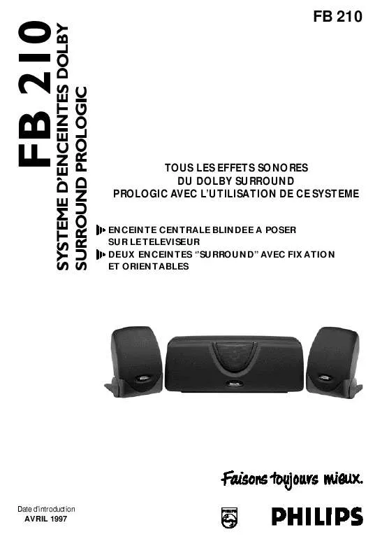 Mode d'emploi PHILIPS FB210