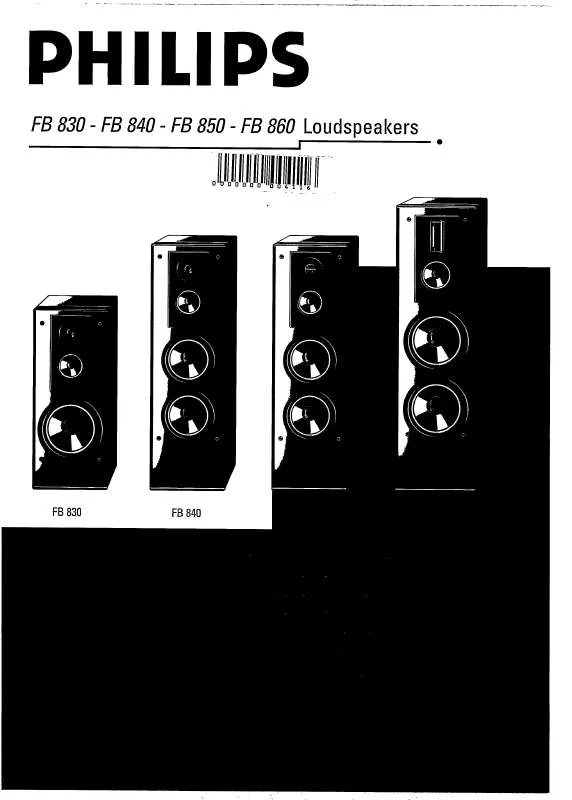 Mode d'emploi PHILIPS FB830/04B