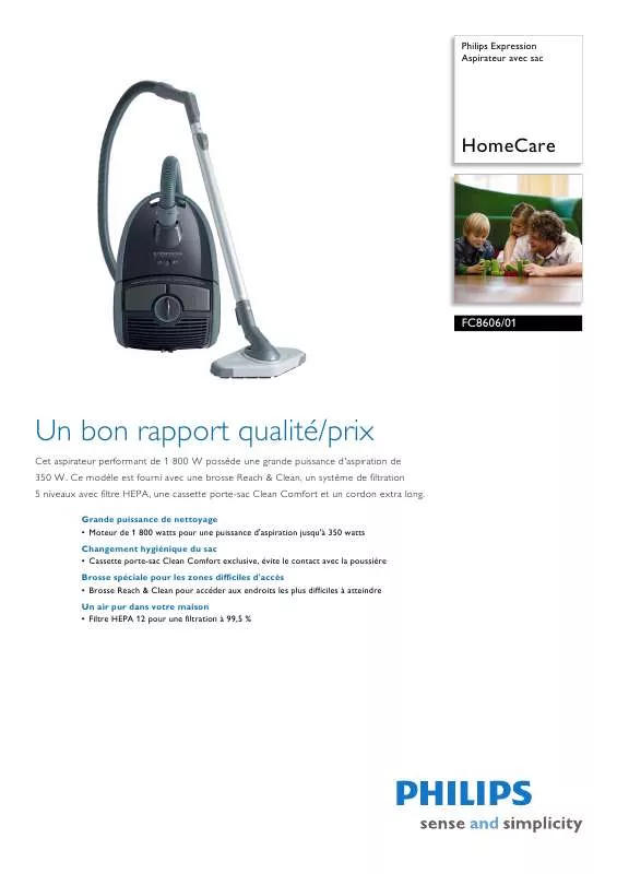 Mode d'emploi PHILIPS FC 8606