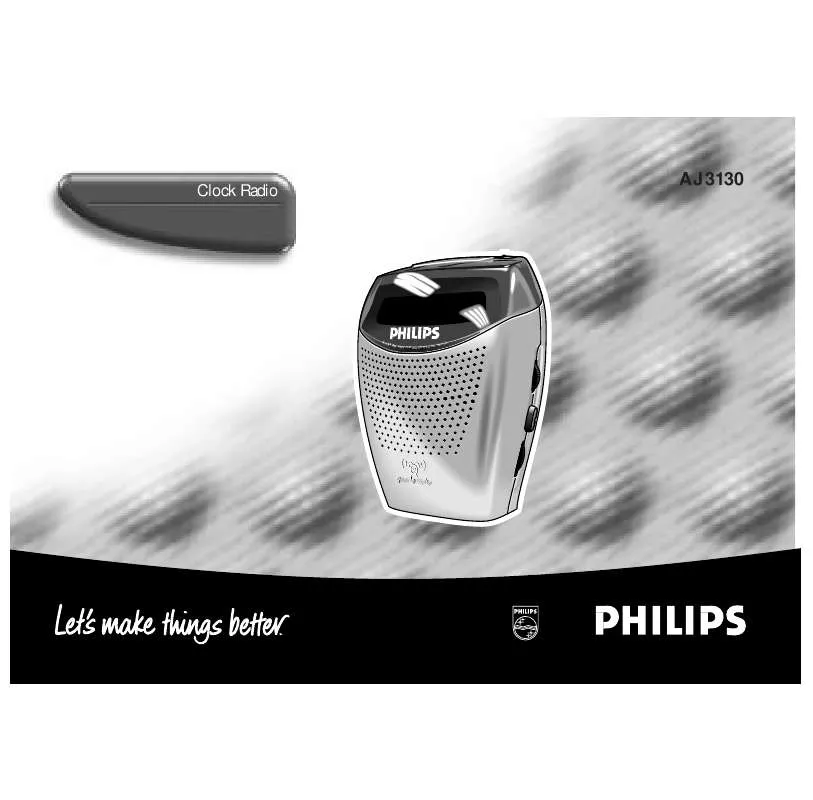 Mode d'emploi PHILIPS FR-AJ3130/04R