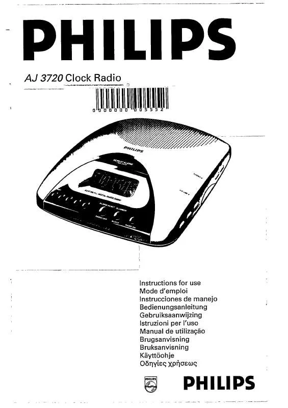 Mode d'emploi PHILIPS FR-AJ3720/00SR