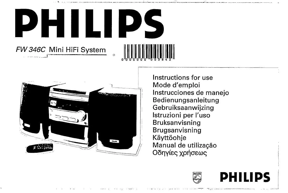 Mode d'emploi PHILIPS FW346C