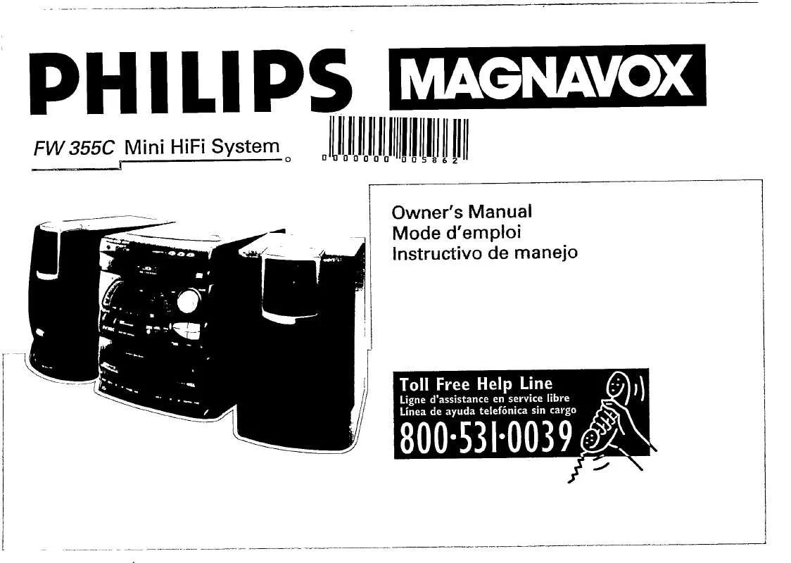 Mode d'emploi PHILIPS FW355C-22K