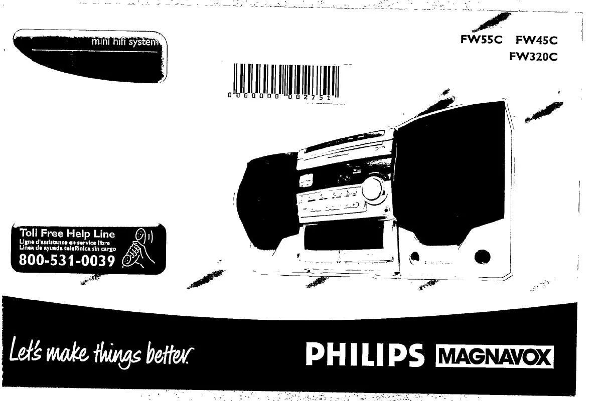 Mode d'emploi PHILIPS FW55C