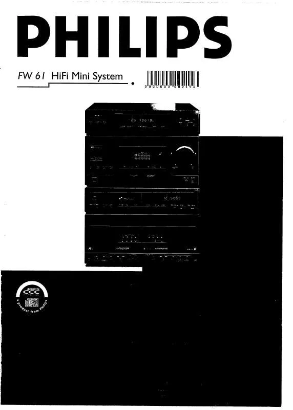 Mode d'emploi PHILIPS FW61