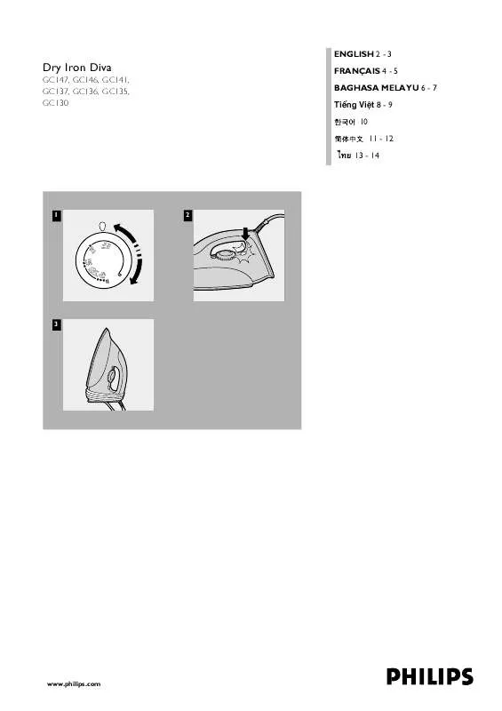 Mode d'emploi PHILIPS GC130