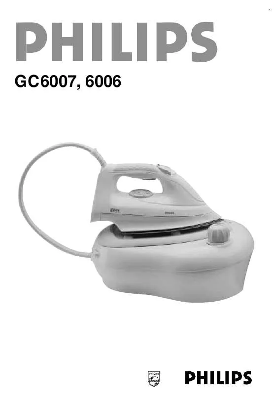 Mode d'emploi PHILIPS GC6006