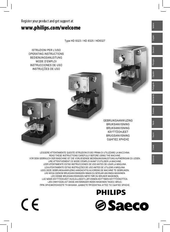 Mode d'emploi PHILIPS HD8323/01