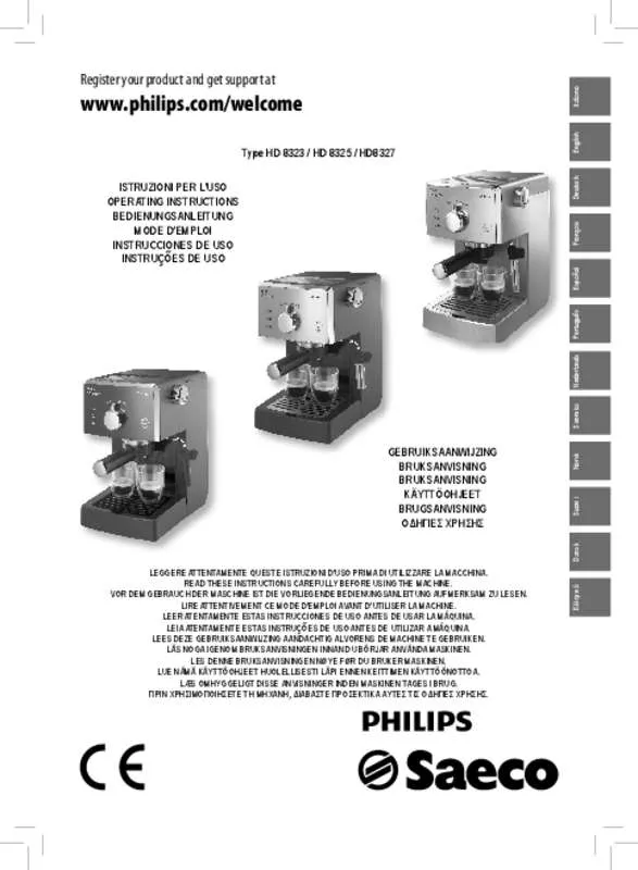 Mode d'emploi PHILIPS HD8323/31