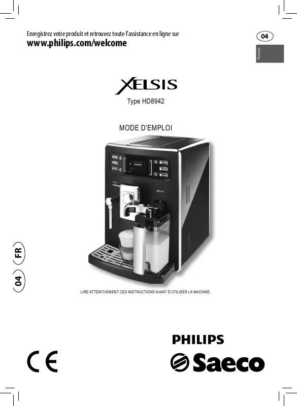 Mode d'emploi PHILIPS HD 8942