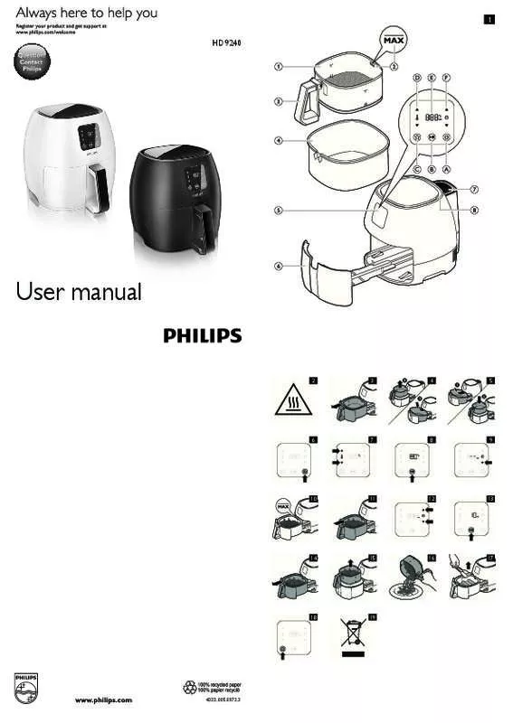 Mode d'emploi PHILIPS HD9240/90