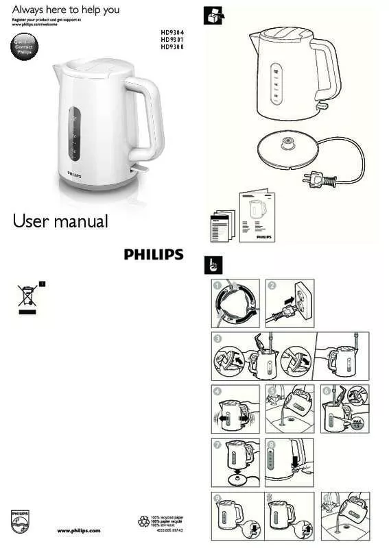 Mode d'emploi PHILIPS HD9300/00