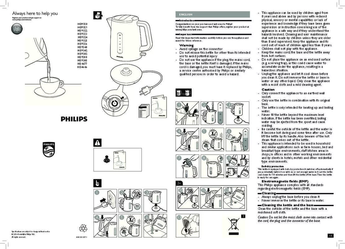 Mode d'emploi PHILIPS HD9342/00