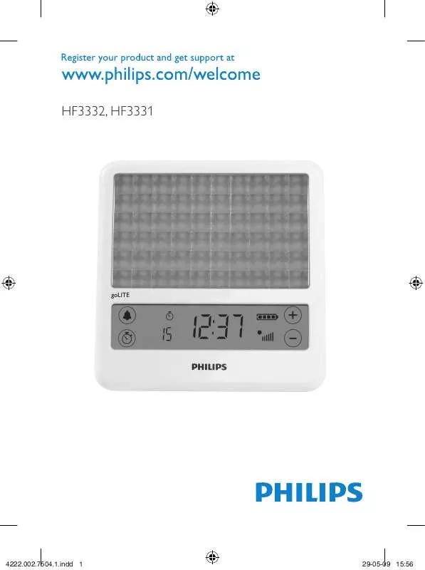 Mode d'emploi PHILIPS HF3331