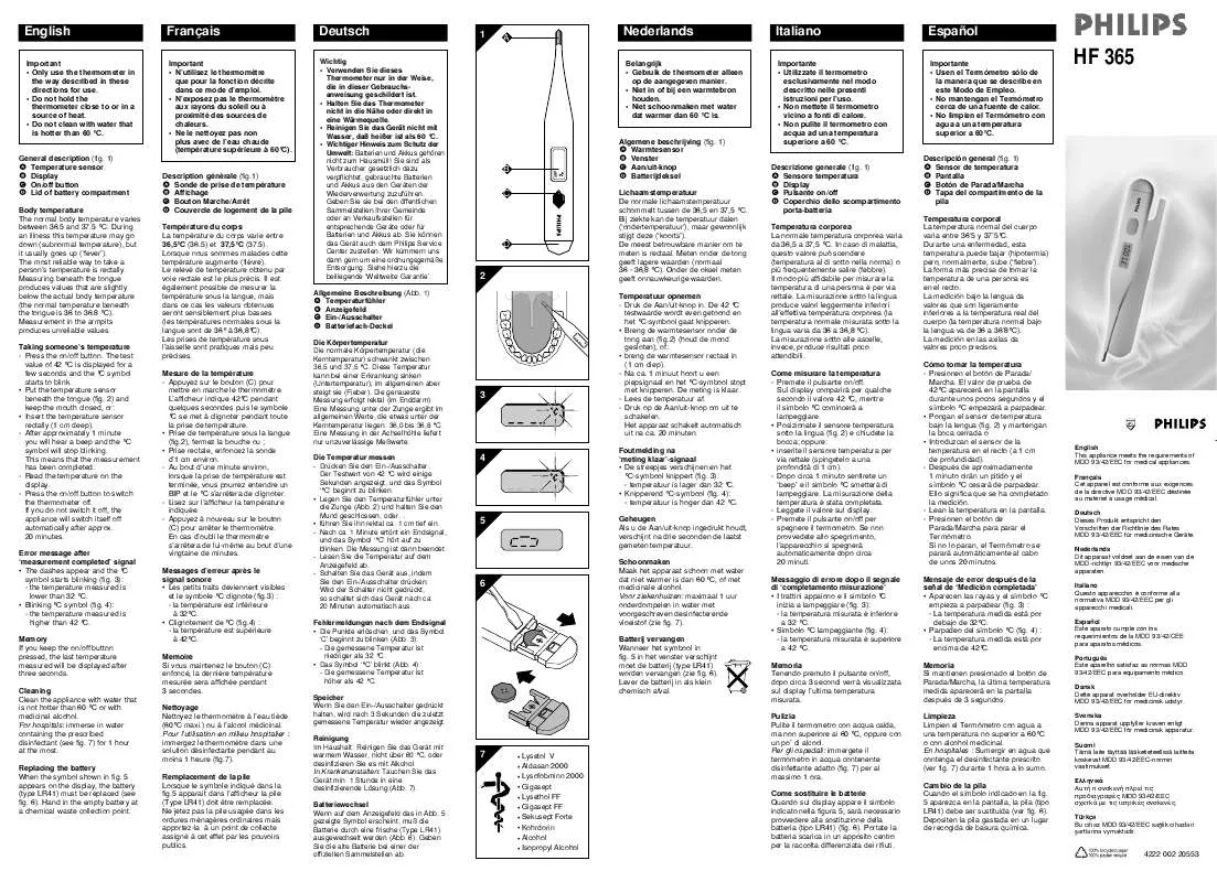 Mode d'emploi PHILIPS HF365