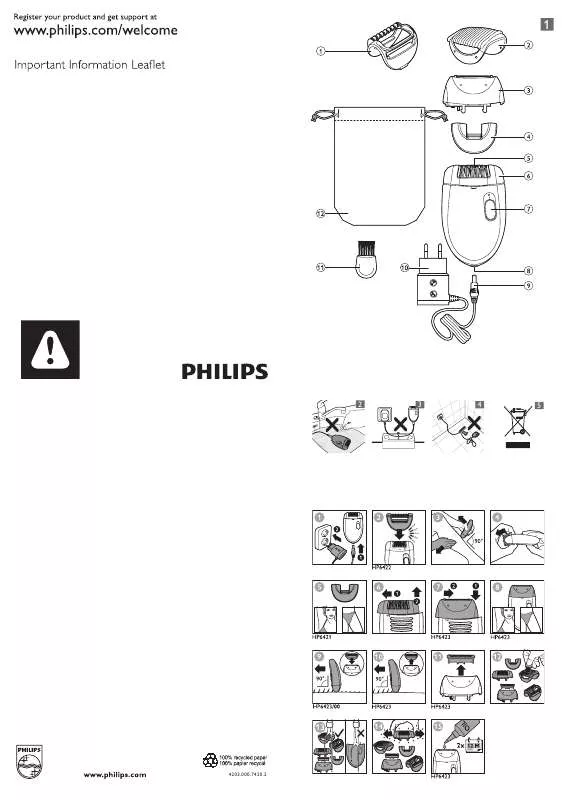 Mode d'emploi PHILIPS HP 6422