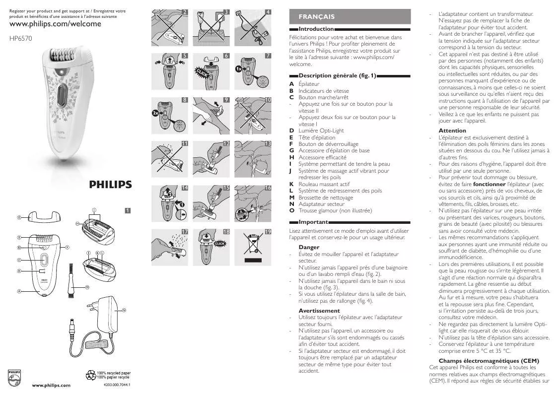 Mode d'emploi PHILIPS HP-6570