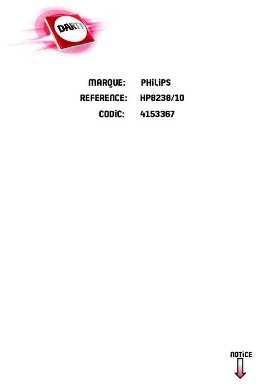 Mode d'emploi PHILIPS HP8238/10 THERMOPROTECT