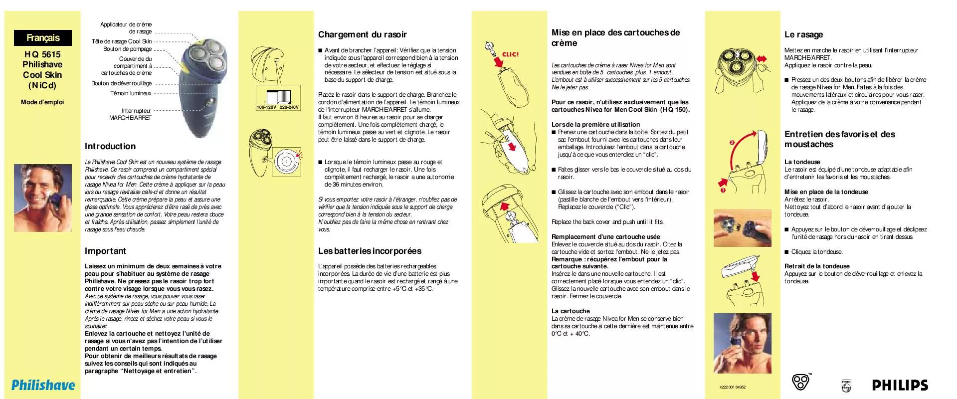 Mode d'emploi PHILIPS HQ5615