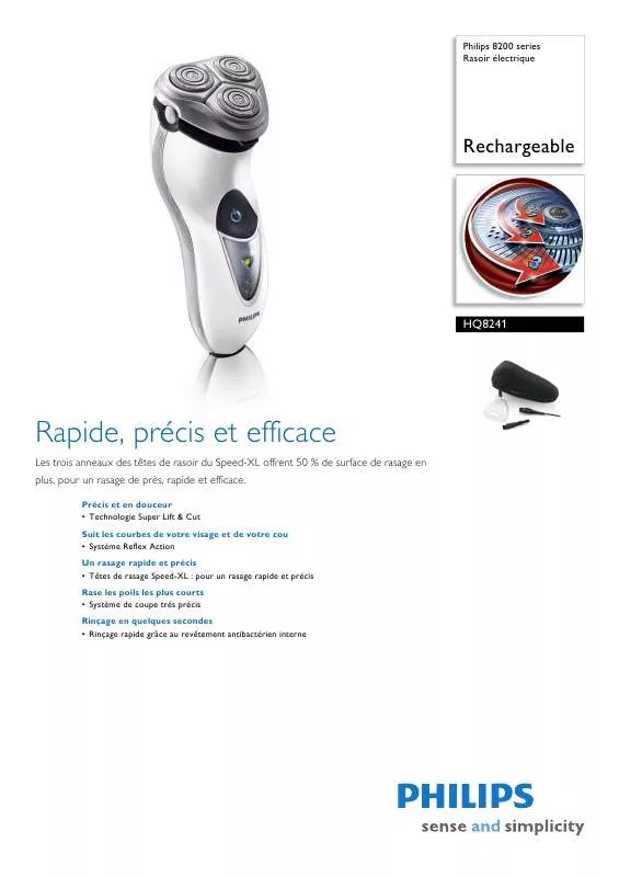 Mode d'emploi PHILIPS HQ 8241