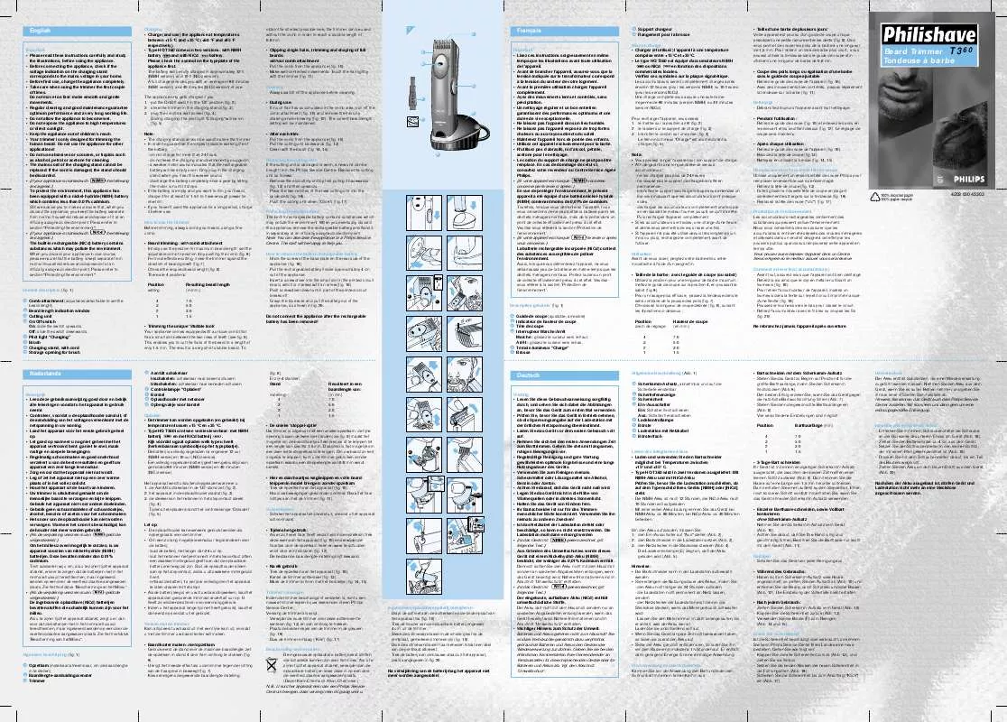 Mode d'emploi PHILIPS HQT360