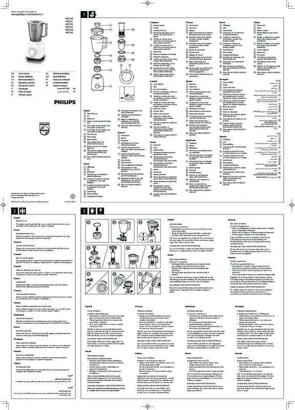 Mode d'emploi PHILIPS HR2100/00