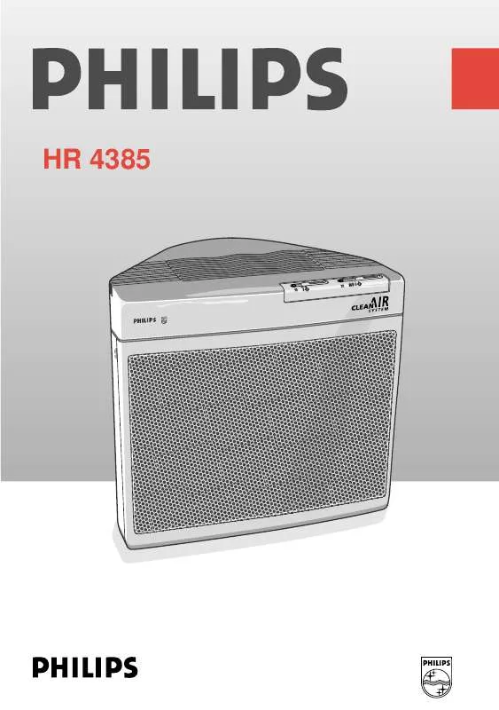 Mode d'emploi PHILIPS HR4385