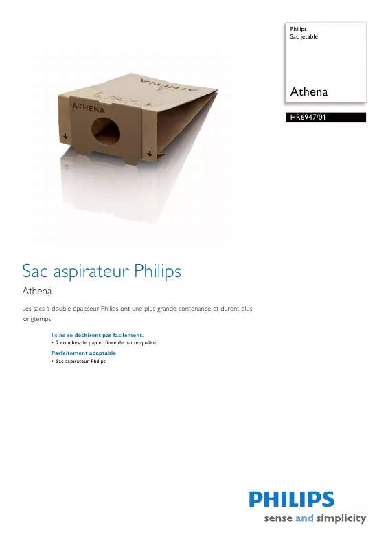 Mode d'emploi PHILIPS HR 6947