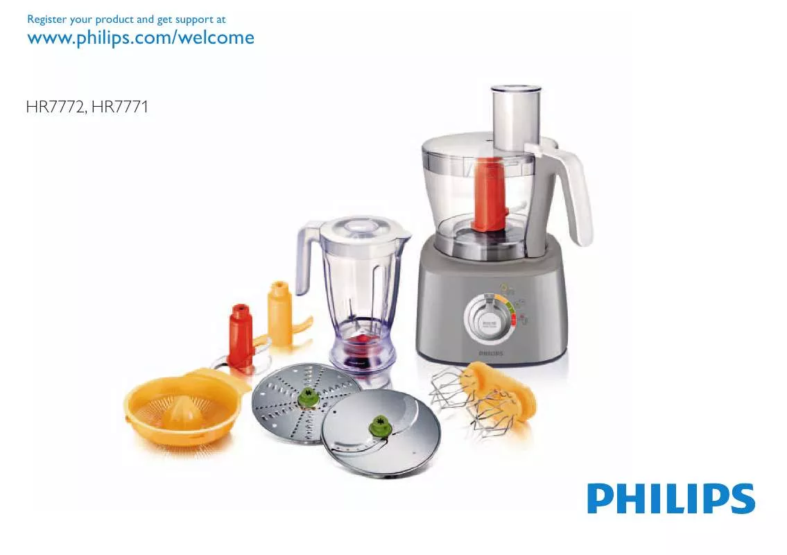 Mode d'emploi PHILIPS HR 7772