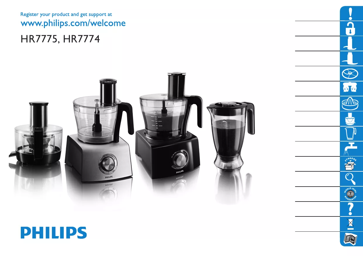 Mode d'emploi PHILIPS HR7774/91