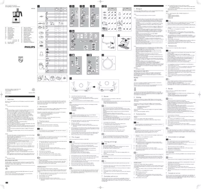 Mode d'emploi PHILIPS HR7830/53