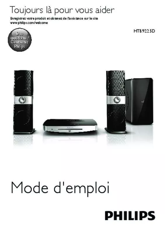 Mode d'emploi PHILIPS HTB9225D/12