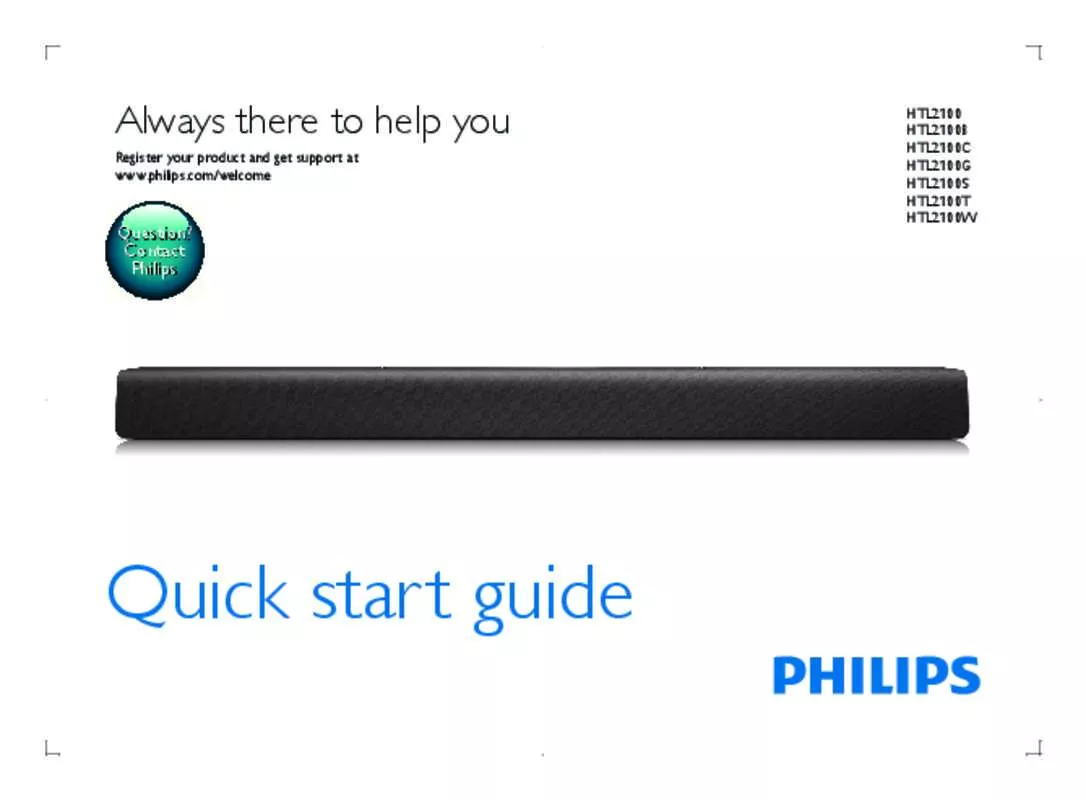 Mode d'emploi PHILIPS HTL2100/12