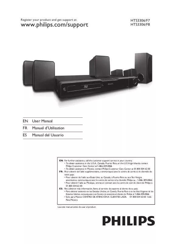 Mode d'emploi PHILIPS HTS3306