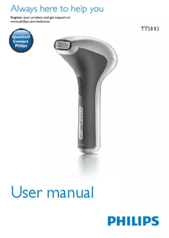 Mode d'emploi PHILIPS LUMEA FOR MEN TT3003/11